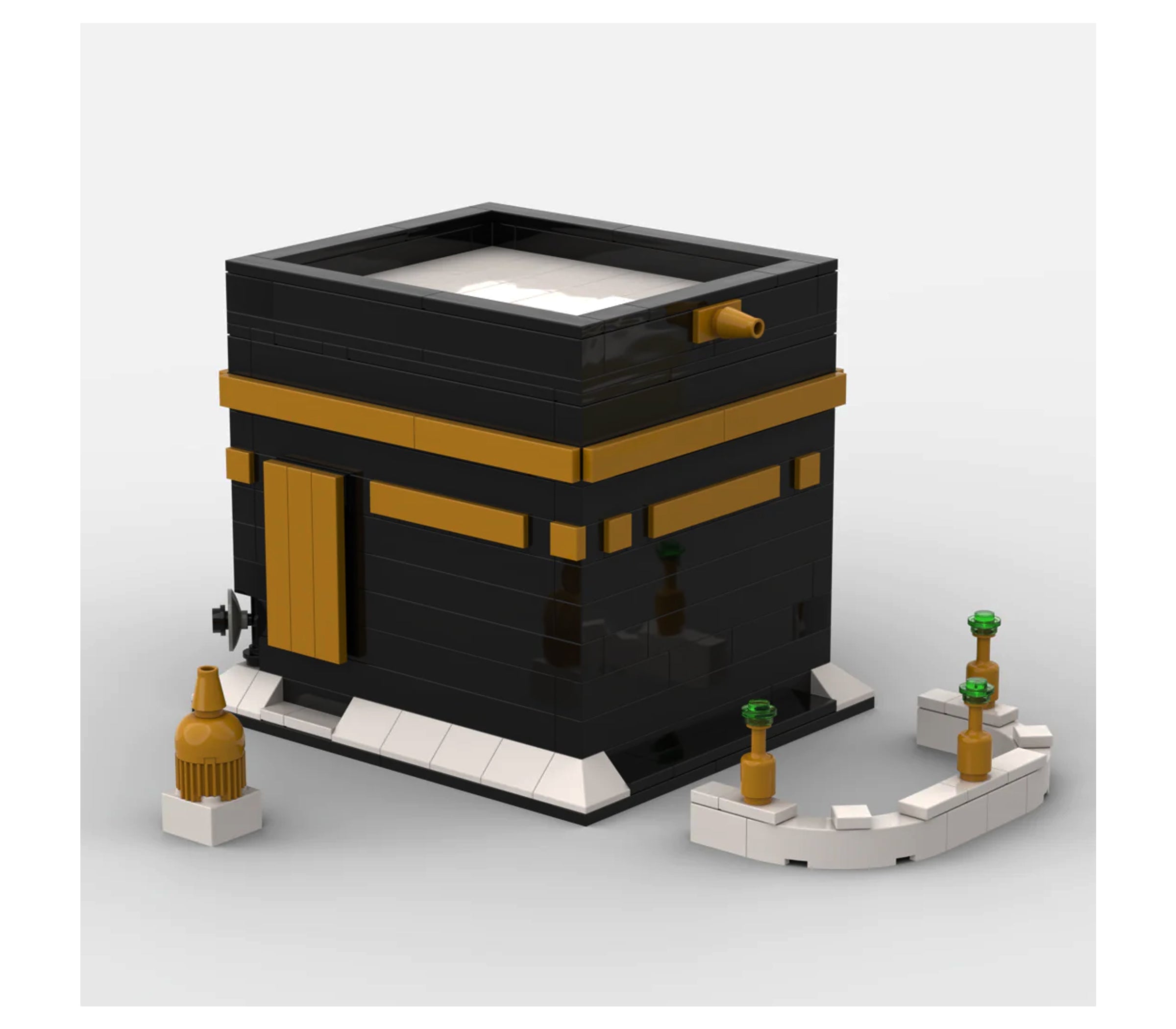 Kaaba - Islamic Building Block Set of the Holy Kaaba 302 Piece Block Set