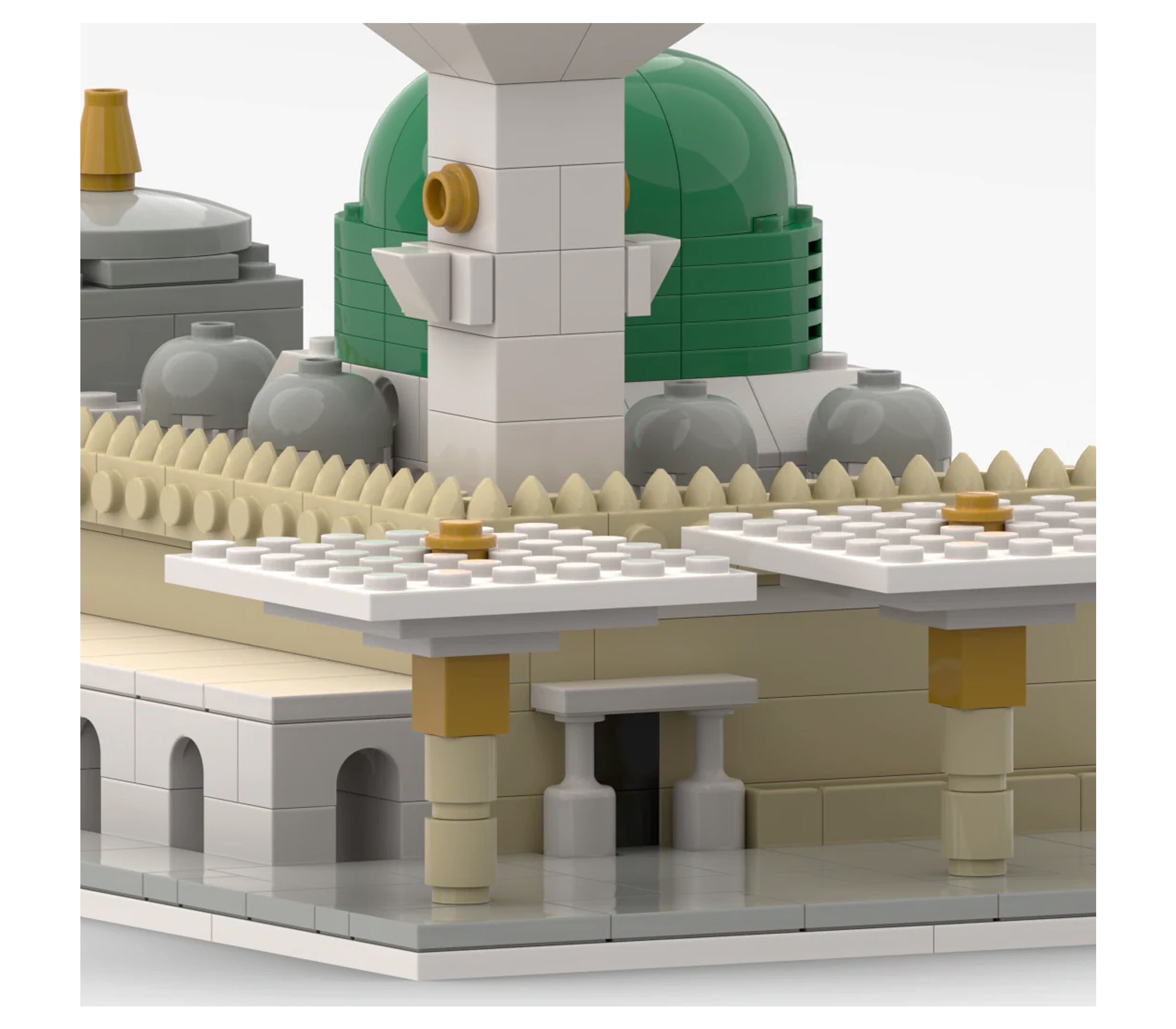Masjid An Nabawi - Islamic Building Block Set of the Prophet's Mosque 300 Piece Block Set