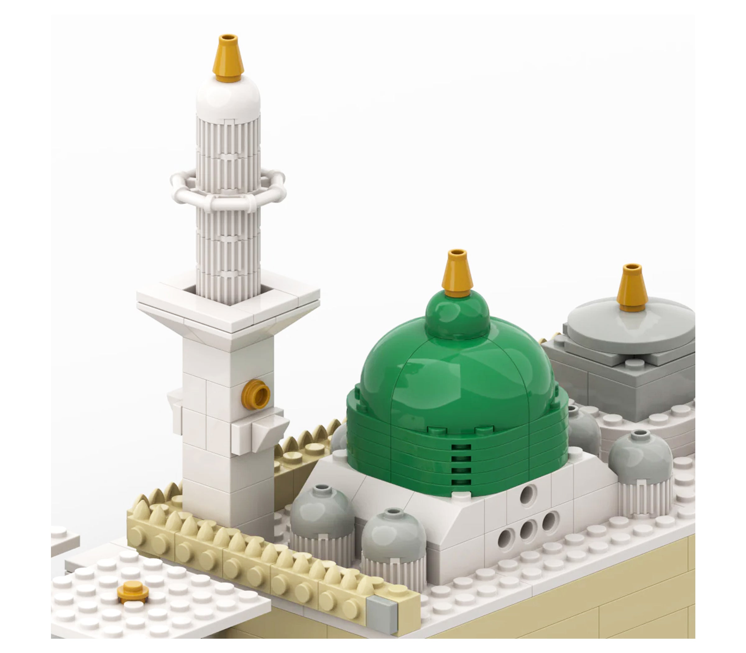 Masjid An Nabawi - Islamic Building Block Set of the Prophet's Mosque 300 Piece Block Set